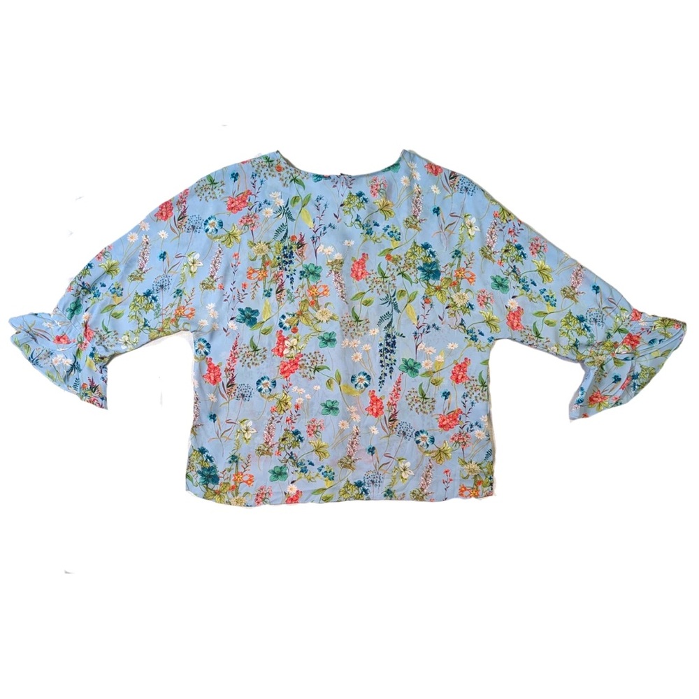 Sanctuary Button-up Floral Blouse Size Large - Picture 14 of 14